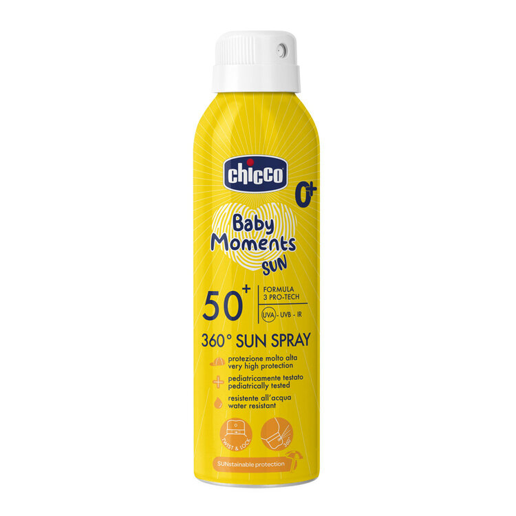 CHICCO Sprej dětský na opalování 360° SPF50+ 150ml Chicco