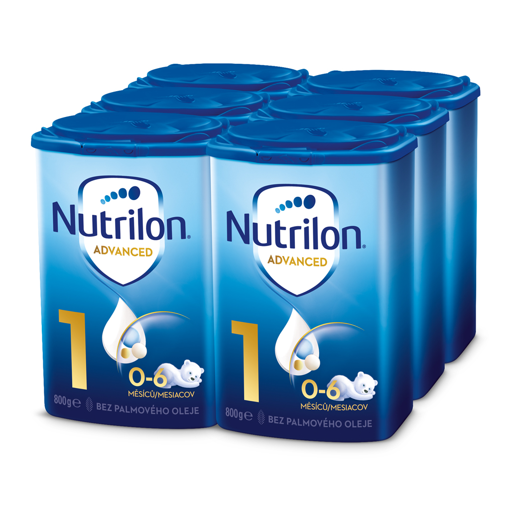 NUTRILON Mléko počáteční kojenecké Advanced 1 od narození 6x800 g Nutrilon