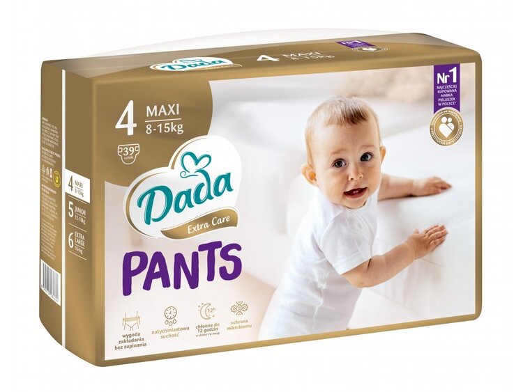 Dada Pantsy Extra care 4 - 8-15 kg 39 ks Dada