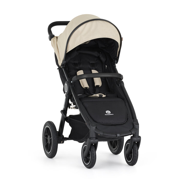 PETITE&MARS Kočárek sportovní Street2 Air Black Sahara Beige Petite&Mars