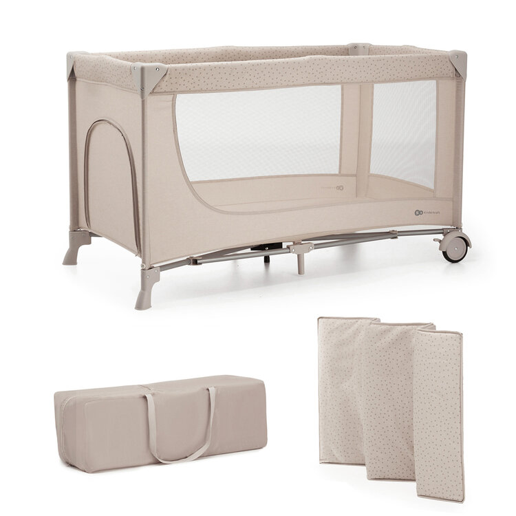 KINDERKRAFT Postýlka cestovní Joy 2 Beige Kinderkraft