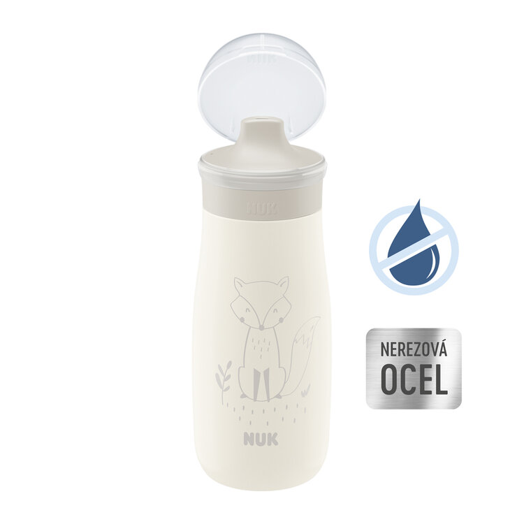 NUK Láhev Mini-Me Sip nerezová - béžová 300ml