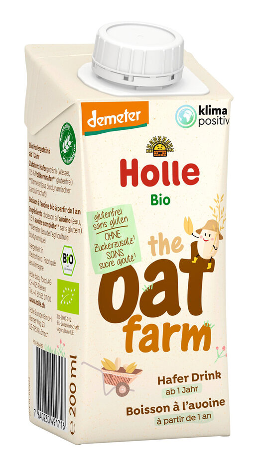 EXP: 14.07.2024 HOLLE BIO Nápoj ovesný Oat Farm pro děti od 12. měsíce