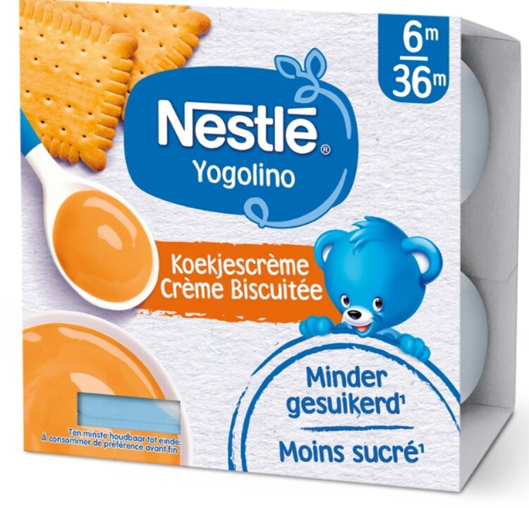 EXP: 30.06.2024 6x NESTLÉ YOGOLINO mléčný dezert se sušenkami 4x100 g Nestlé