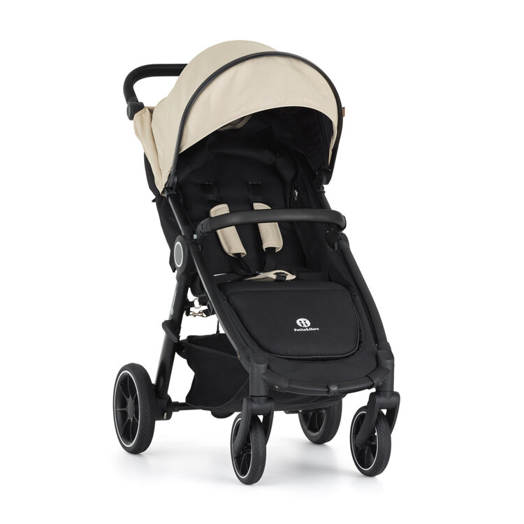 PETITE&MARS Kočárek sportovní Street2 RWS Black Sahara Beige Petite&Mars