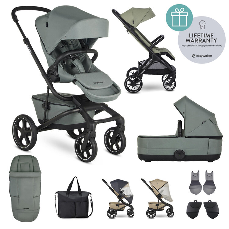 EASYWALKER Kočárek kombinovaný Jimmey Thyme Green XXL RWS + Jackey XL Sage Green Easywalker