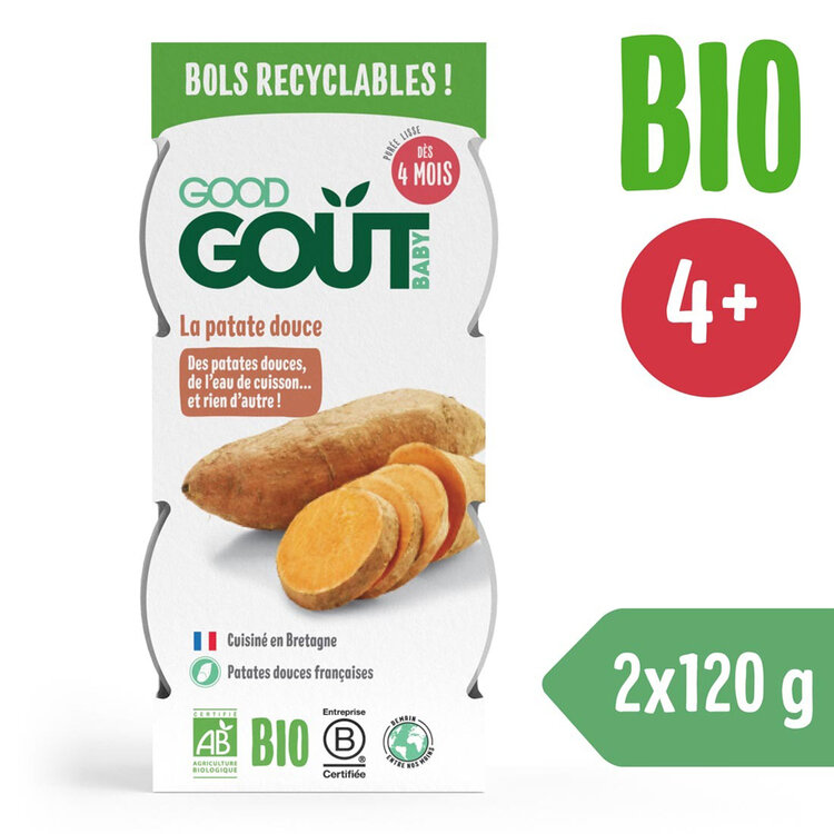 GOOD GOUT BIO Batátové pyré (2x120 g) Good Gout