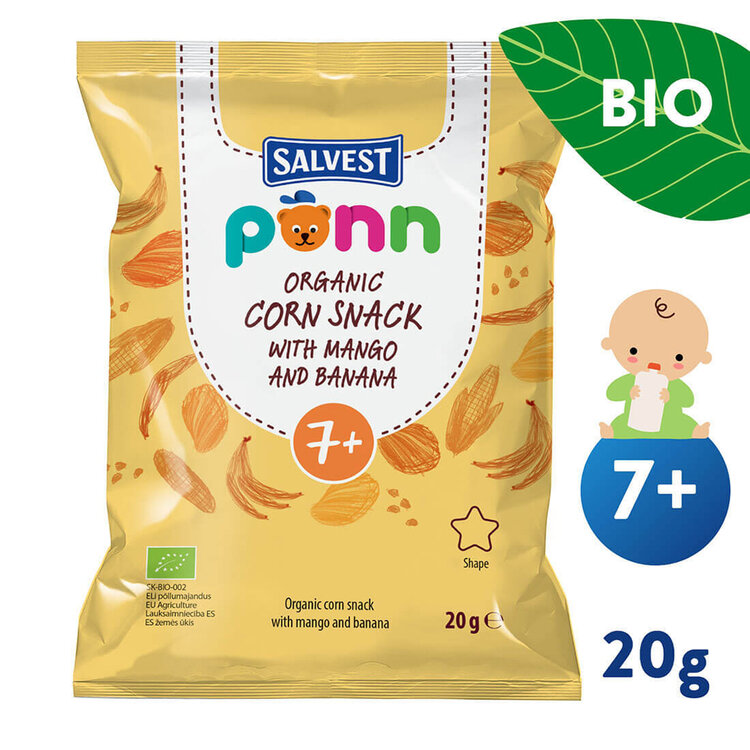 SALVEST Põnn BIO Mangové křupky (20 g) Salvest