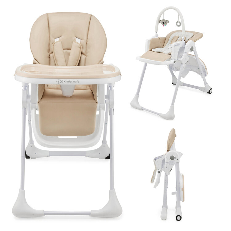 KINDERKRAFT Židlička jídelní Tummie beige Kinderkraft