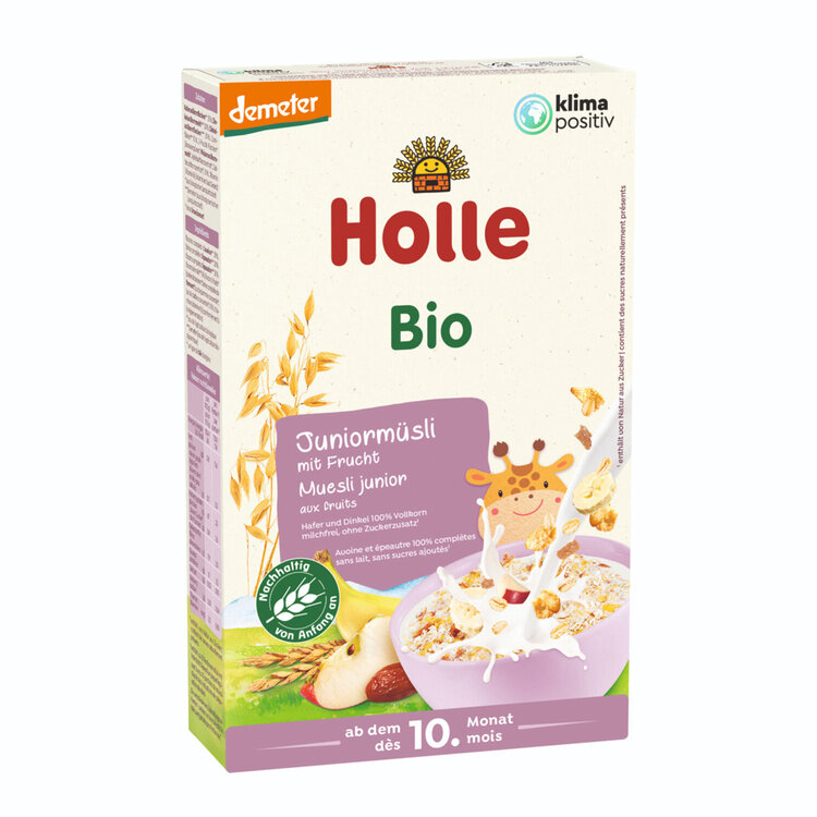 HOLLE Müsli organické junior vícezrnné s ovocem