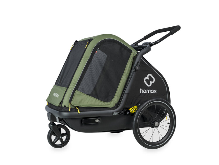 HAMAX Vozík pro psy Pluto Medium green/black Hamax