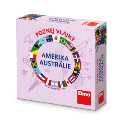 Poznej vlajky - Amerika a Austrálie Dino Dino