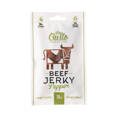 Jerky - Beef Pepper Fine Gusto Fine Gusto