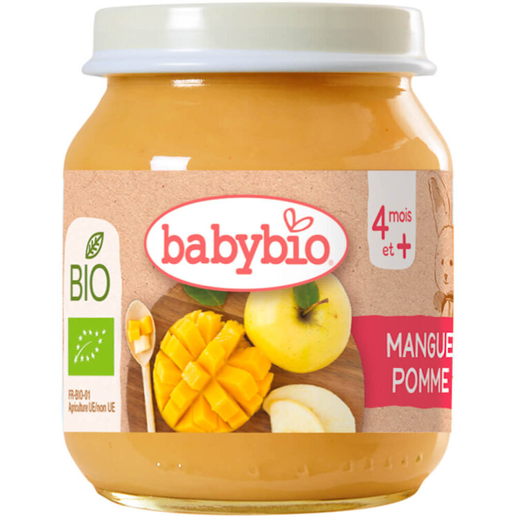 BABYBIO Bio mango a jablko 130 g Babybio