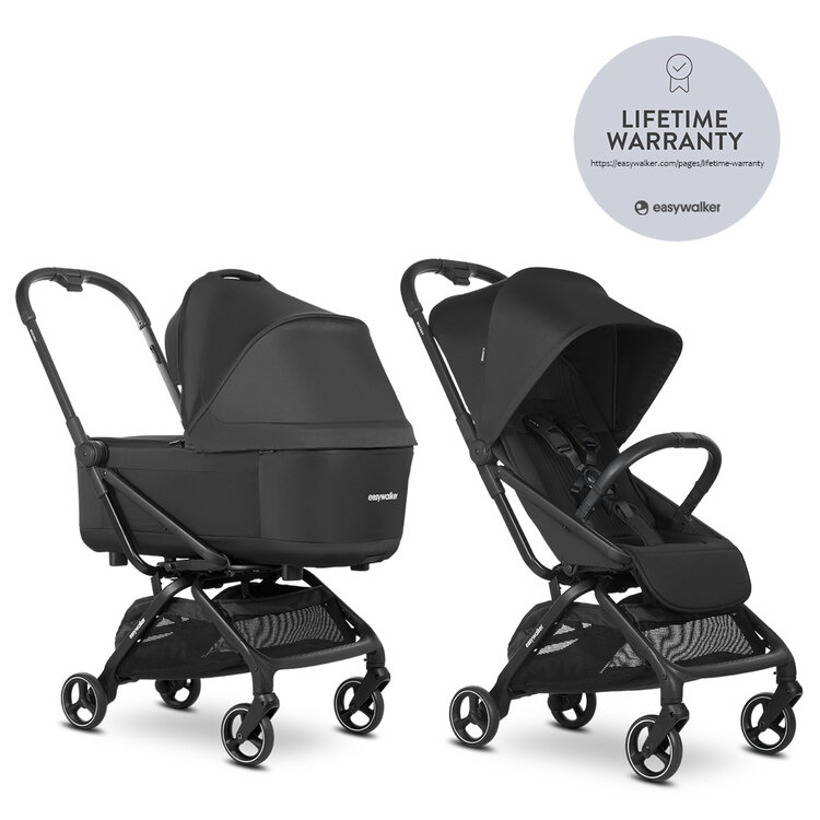 EASYWALKER Kočárek kombinovaný Rockey S Pure Black Easywalker