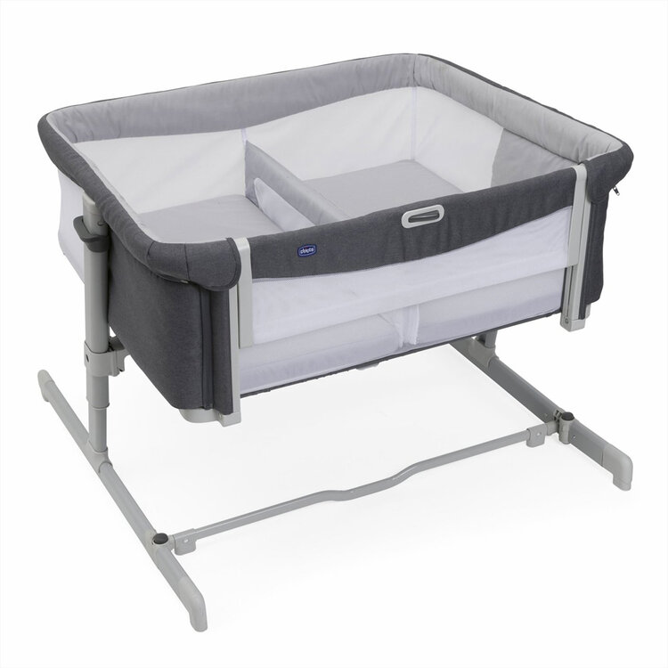 CHICCO Postýlka Next2Me Twins pro dvojčata - Magnet Grey Chicco