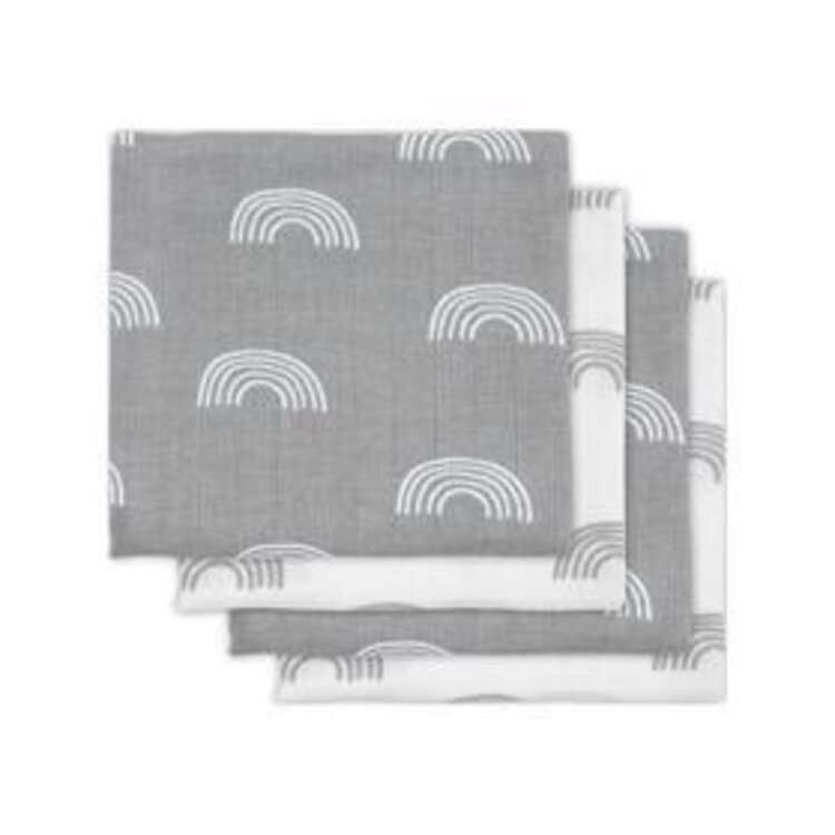 JOLLEIN Plena 70x70 cm (4 ks) Rainbow grey Jollein