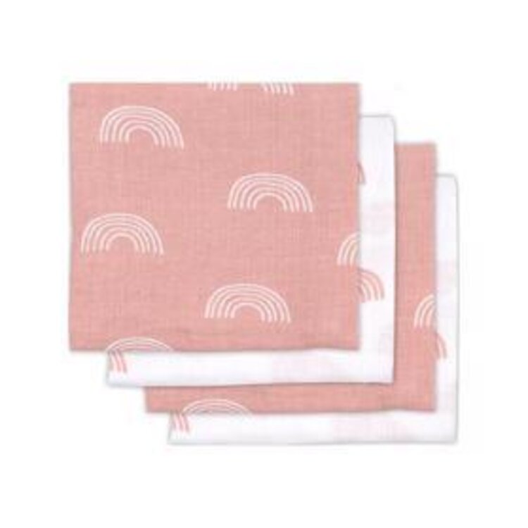 JOLLEIN Plena 70x70 cm (4 ks) Rainbow blush pink Jollein