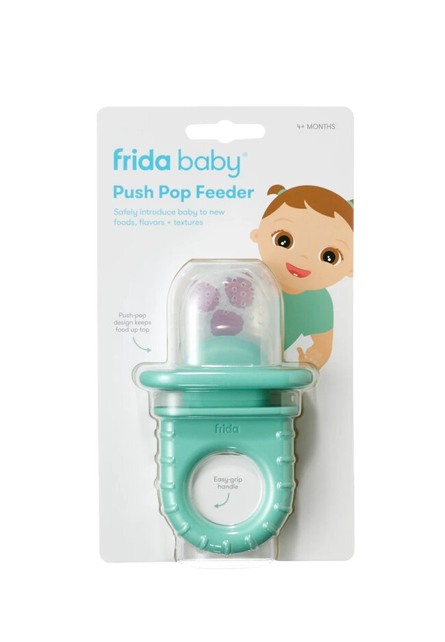 FRIDA BABY Dudlík silikonový ke krmení Push Pop Papuu 4m+ FRIDABABY