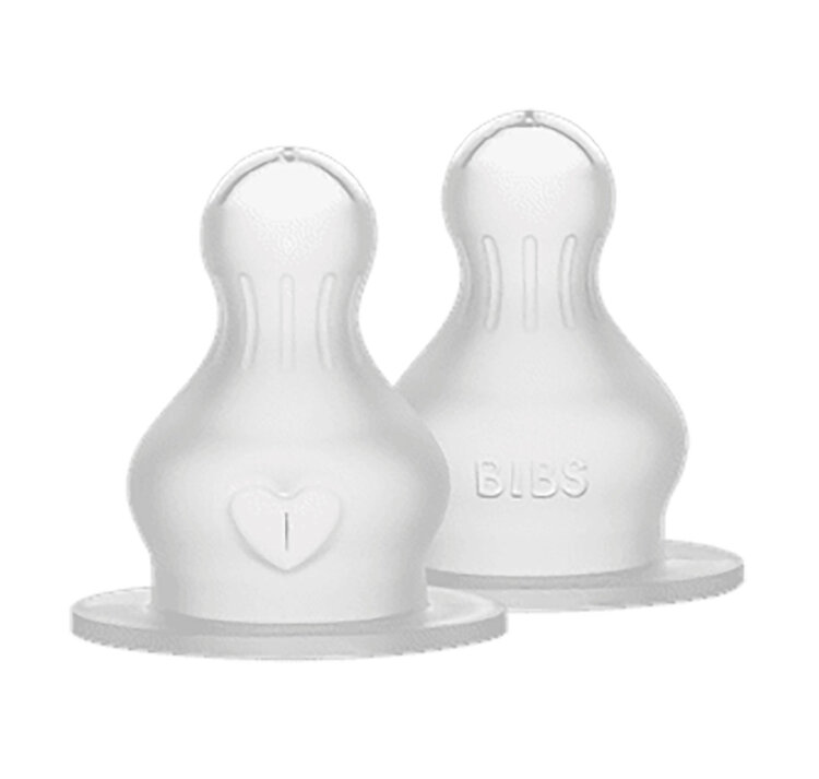 BIBS Savičky silikonové Baby bottle - střední průtok Bibs