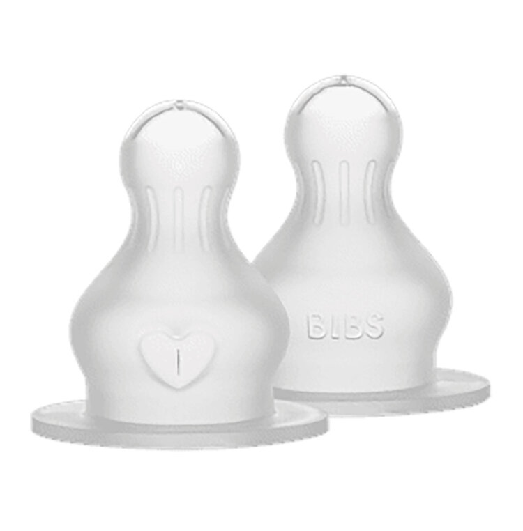 BIBS Savičky silikonové Baby bottle - rychlý průtok Bibs