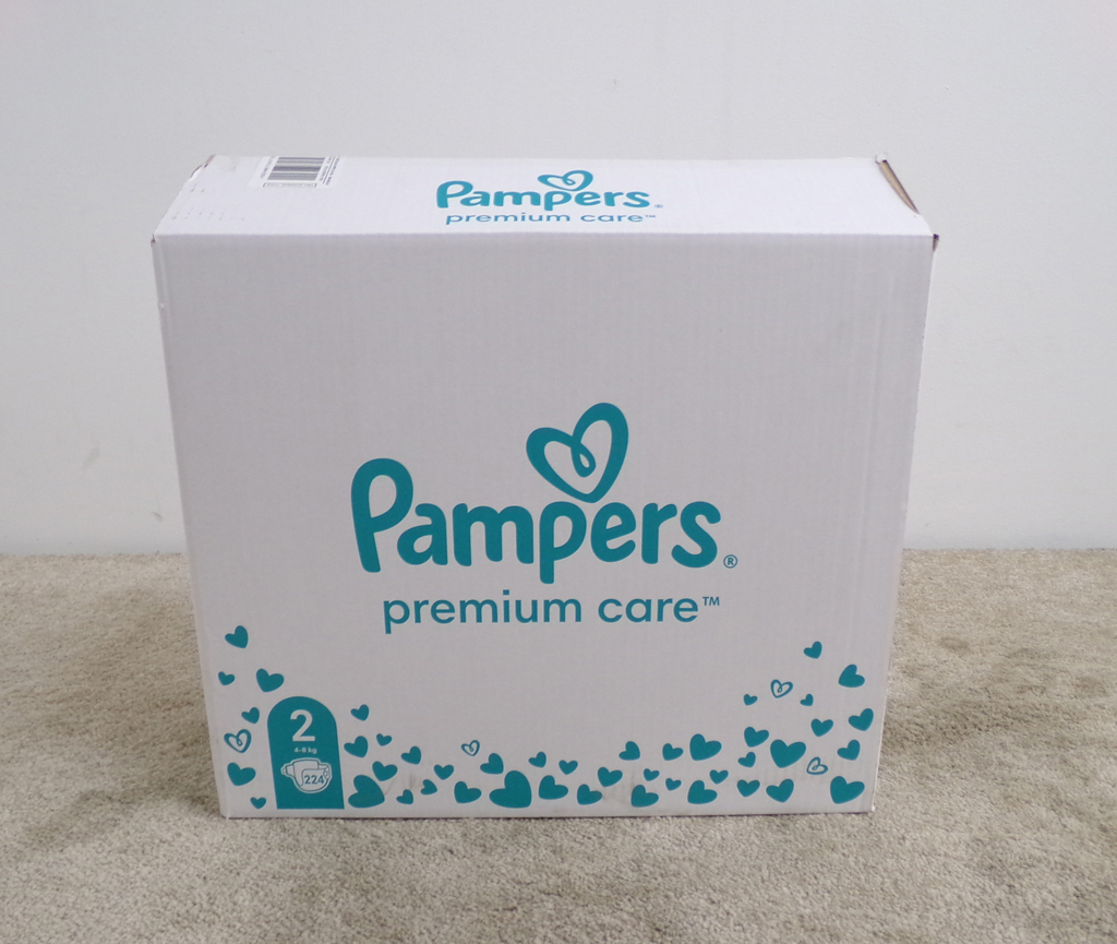 PAMPERS Pleny jednorázové Premium Care vel. 2 (224 ks) 4-8 kg - měsíční balení Pampers