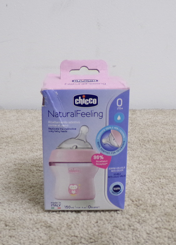 CHICCO Láhev kojenecká Natural Feeling 150 ml dívka 0m+ Chicco