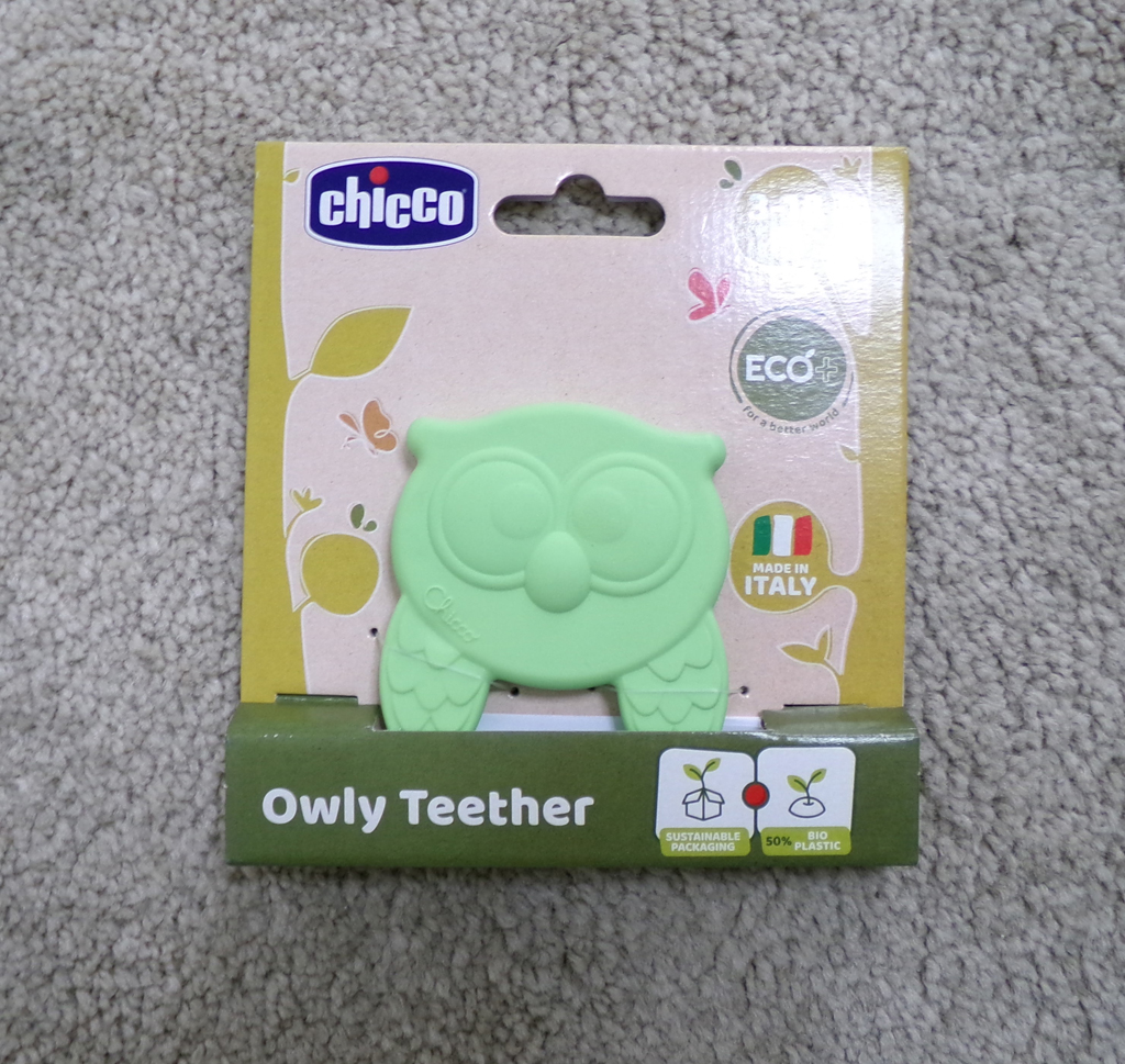 CHICCO Kousátko Eco+ Sova Owly zelená 3m+ Chicco