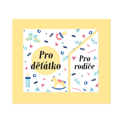 Duo pokladnička - Pro rodiče/Pro děťátko Albi Albi