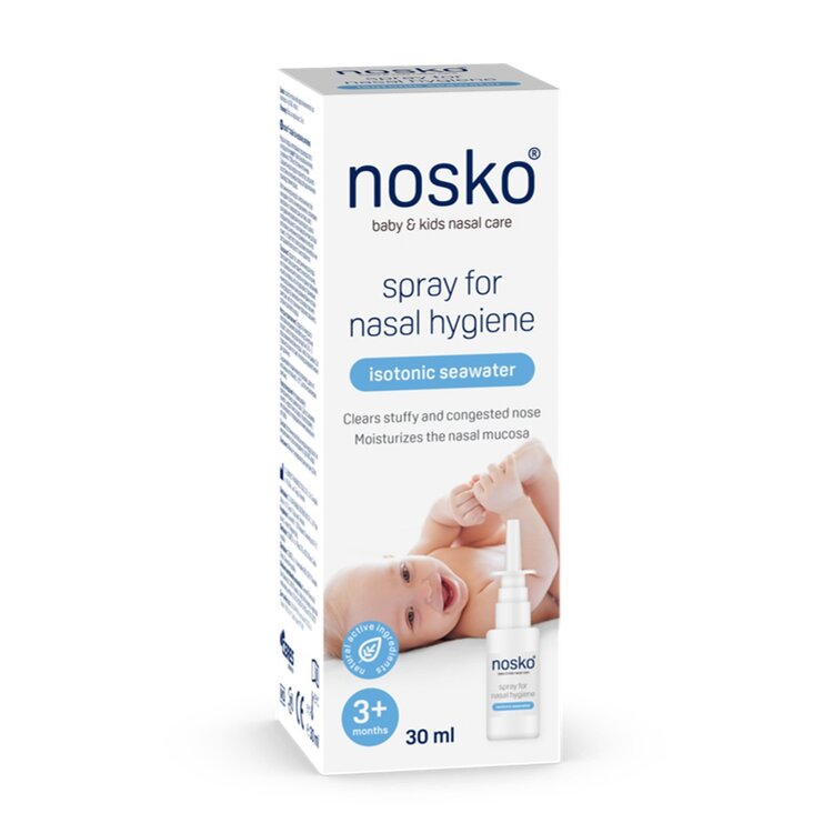 NOSKO Sprej na nosní hygienu - izotonická mořská voda 30ml Nosko