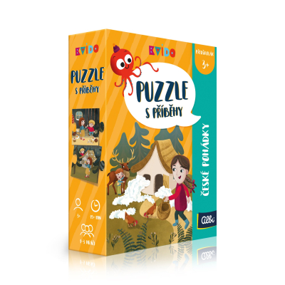 Puzzle s příběhy - České pohádky - Kvído Albi Albi