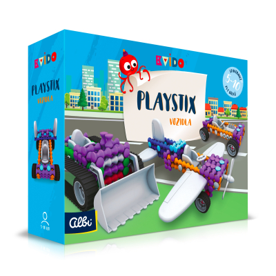 Stavebnice Playstix - vozidla - Kvído Albi Albi