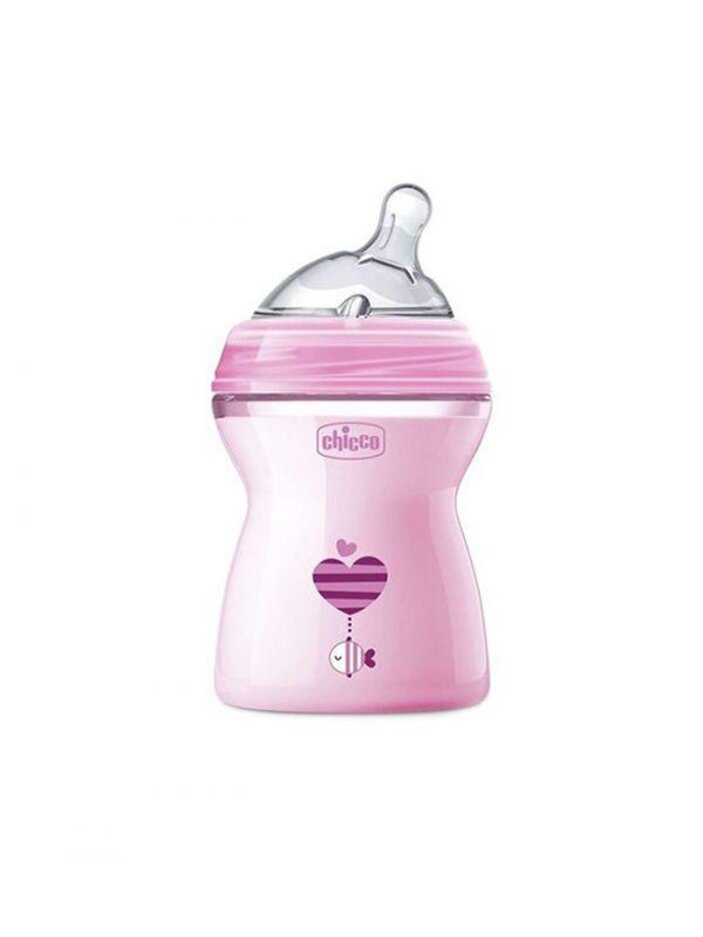 CHICCO Láhev kojenecká Natural Feeling 250 ml dívka 2m+ Chicco