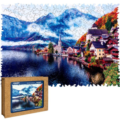 Dřevěné puzzle - Halštatské jezero Puzzler Puzzler