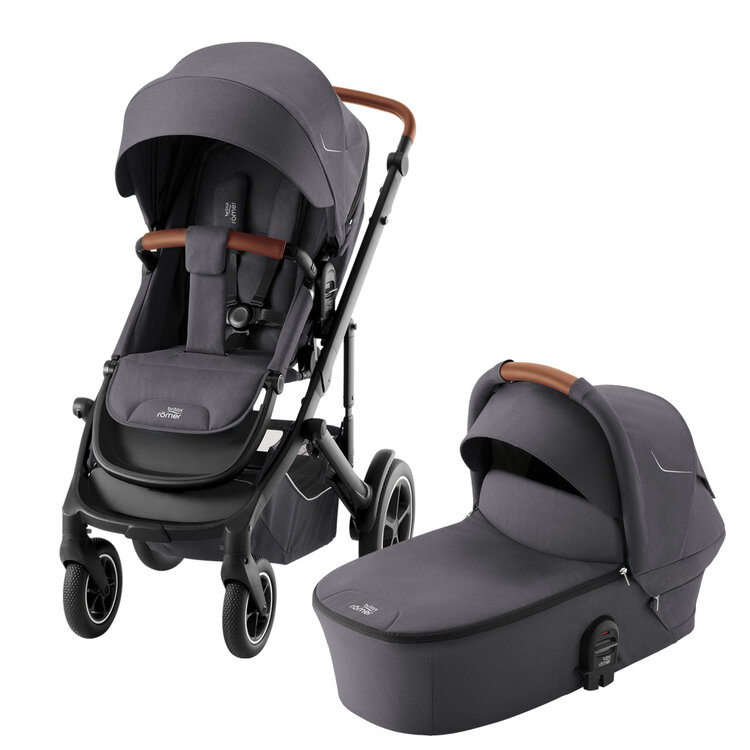 BRITAX RÖMER Set kočárek Smile 5Z + hluboká korba Midnight Grey Diamond collection Britax Römer