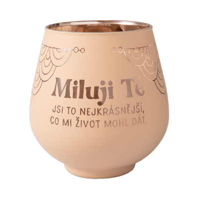 Zrcadlový svícen - Miluji Tě Albi Albi