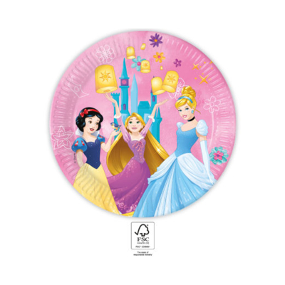 Talíře Disney princezny 8 ks
