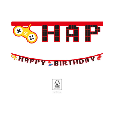 Banner Happy Birthday Game párty Albi Albi